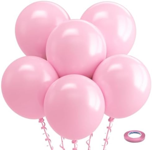 Bezente Pastel Pink Latex Party Balloons 18 Inch 30 Pack Latex Large Thick by Bezente