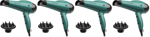 Revlon Volume Booster Hair Dryer | 1875W for Voluminous Lift and Body, (Green) (Pack of 2) by RevlonHairTools