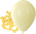 Bezente Pastel Yellow Latex Matte Party Balloons 150 Pack 5 inch Small by Bezente
