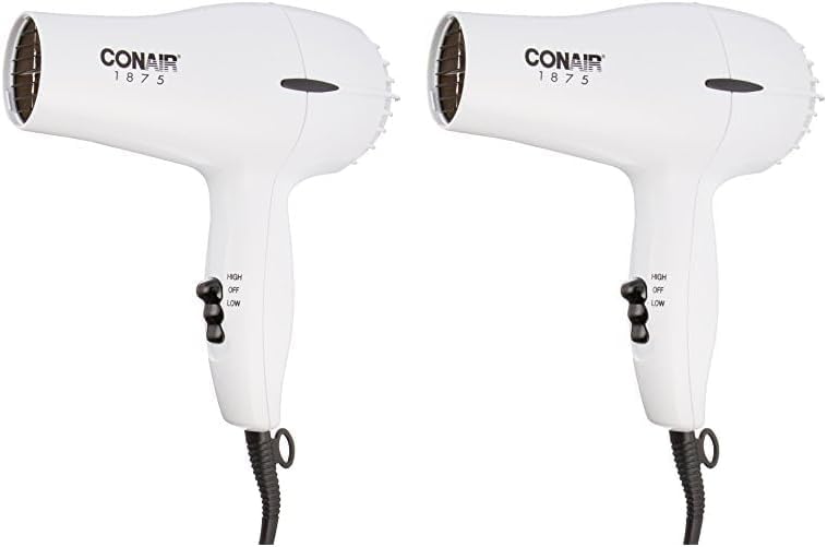 Conair Hair Dryer, 1875W Mid-Size Blow Dryer (Pack of 2) by conair