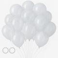 Voircoloria 105pcs Clear Party Latex Balloons, 12inch by Voircoloria