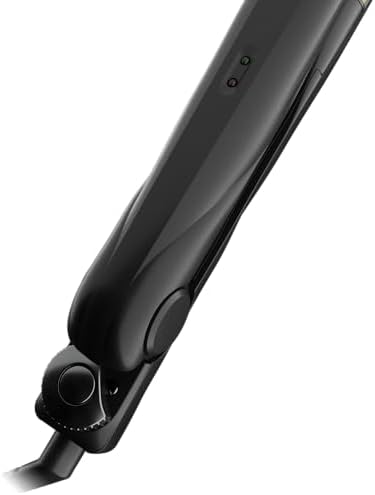 Andis 67695 Professional Curved Edge, 1-inch 450ºF High Heat Tourmaline Nano-Ceramic Hair Flat Iron with Dual Voltage and Auto Shut-Off - Frizz-Free Ceramic Hair Straightener - Black/Gold - Image 4