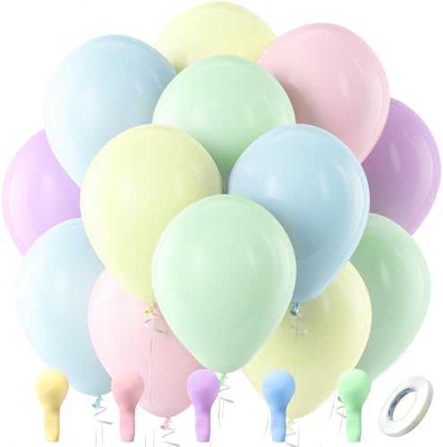 Bezente Pastel Latex Party Balloons 100 Pack 12 inch by Bezente