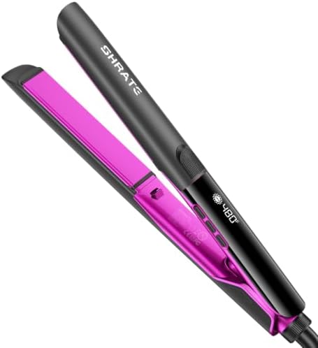 SHRATE Flat Iron Hair Straightener | 2 in 1 Flat Iron and Curler | 1.2 Inch by SHRATE