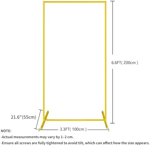 Wedding Arch, 6.6FTx 3.3FT Square Backdrop Stand for Ceremony 2 Pack - Image 2
