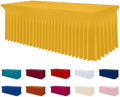 Smiry Spandex Elastic Fitted Table Cloth Skirt for 4FT Rectangle Table by Smiry