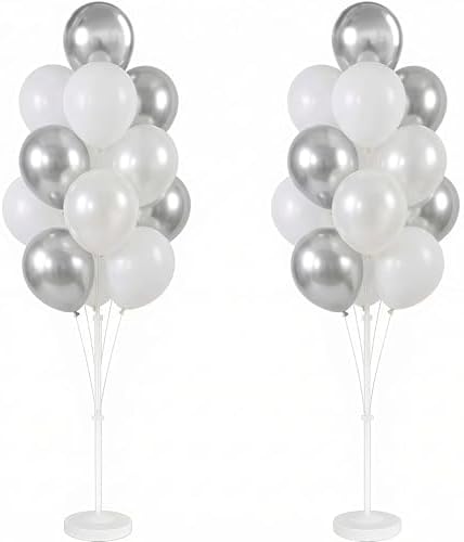 2 Set Wedding Balloon Column Kit with Stand Base for Party by IMISNO