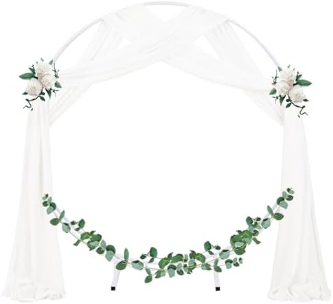 Wedding Arch Draping Fabric Sheer Chiffon Curtain Drape Wedding Party Decor - Image 2