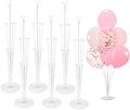 LBNZC 6 Sets Balloon Sticks with Base for Table Balloon Stand Kit for Floor by LBNZC