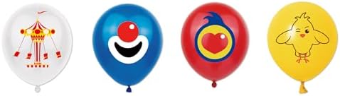 Circus Theme Birthday Party Decorations, Cartoon Carnival Animal Party Supplies with Happy Birthday Banner, Backdrop, Balloons, Cake & Cupcake Toppers for Carnival Themed Kids Birthday Party Decor - Image 7