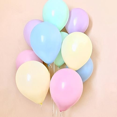 Voircoloria 110pcs Pastel Macaron Latex Party Balloons, 12inch - Image 3