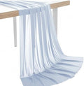 60 Yard Chiffon Fabrics, 44" Wide, Lightweight, Sheer – Baby Blue by MDS