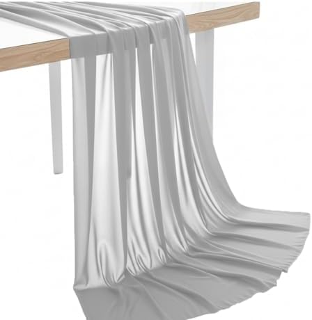 15 Yard Chiffon Fabrics, 44" Wide, Lightweight, Sheer – Grey by MDS