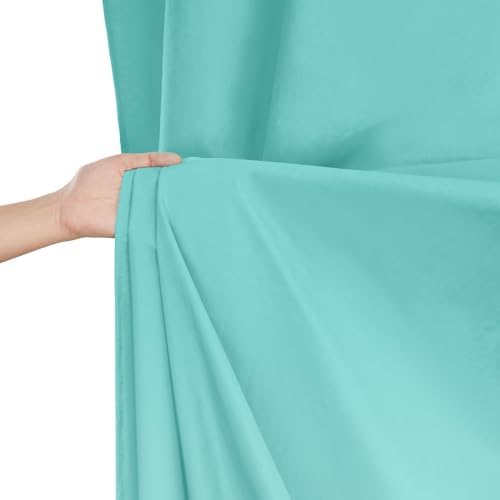 Turquoise Backdrop Curtains 20ftx8ft Mermaid Polyester Photo Drapes - Image 4