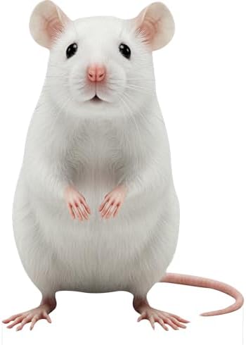White Mouse 2FT Life Size Cardboard Cutout, Fun Standup, 1PC by Unknown