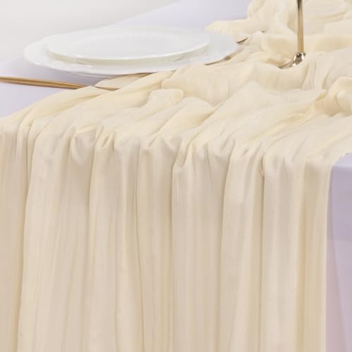 Cheesecloth Table Runner Fall Boho Wedding Birthday Party Home Decor - Image 6