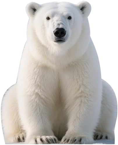 Polar Bear 6FT Life Size Cardboard Cutout, Safari Theme, 1 PC by DP+BOUTIQUE