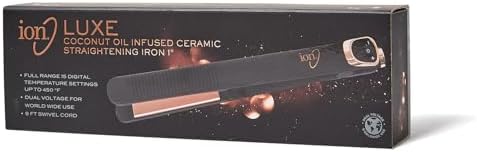 Ion Luxe Coconut Infused Ceramic Flat Iron 1 Inch - Image 3