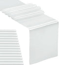 15-Pack Satin Table Runner Silver 12 x 108 inches Long, Table Runners for Wedding, Birthday Parties, Banquets Decorations（15 Pack, 12x108 Inch, Silver） by Hahuho