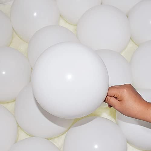 400 Pack White Balloons, 5 Inch White Latex Balloons Helium Balloons Party Decorations Supplies - Image 3