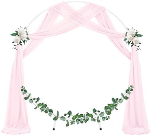 Wedding Arch Draping Fabric Sheer Chiffon Curtain Drape Wedding Party Decor - Image 2