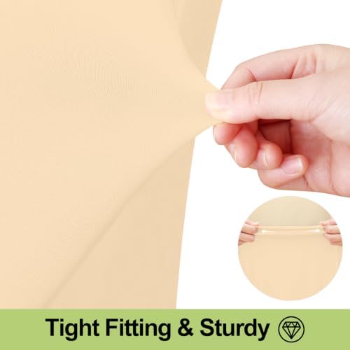 Smiry Spandex Elastic Fitted Table Cloth Skirt for 4FT Rectangle Table - Image 3
