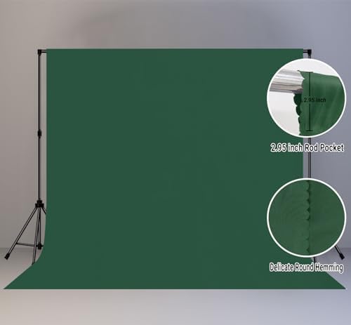 Dark Green Photography Backdrop for Photoshoot, Fabric 10x10ft - Image 2