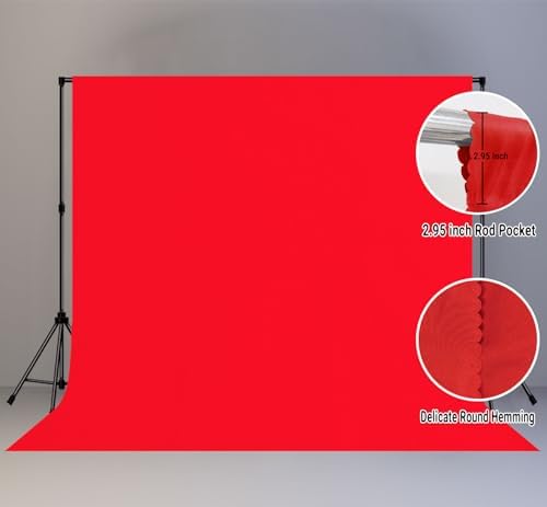 Red Photography Backdrop for Photoshoot, Fabric 10x10ft - Image 2
