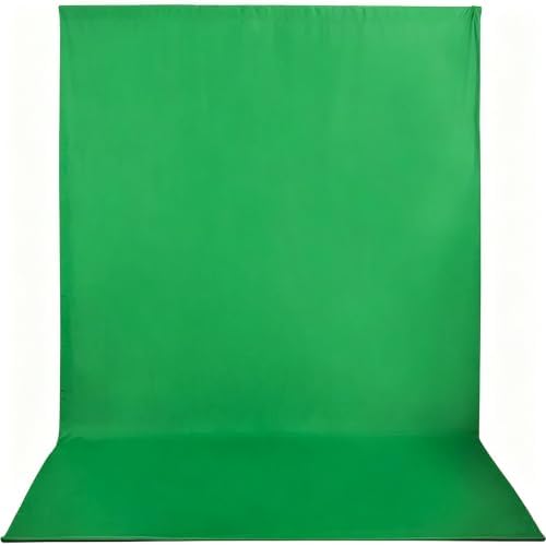 Green Screen Backdrop 10x20ft Photo Backdrop Chromakey Muslin Portrait Green Backdrop for PS Keying/Video Creation/Studio Portrait Shoots by HMTFOTO