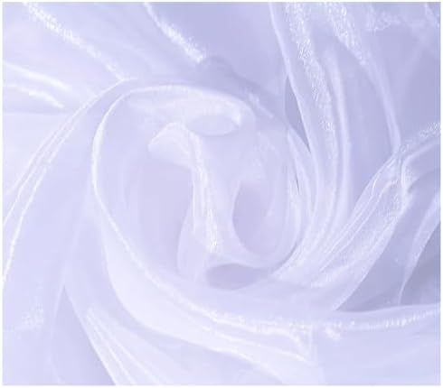 1 Yard Organza Fabric 44" Wide for Wedding Event Décor - White - Image 5