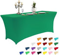 IVAPUPU 8FT Table Cloth for Rectangular Spandex Emerald Green Table Cover by IVAPUPU