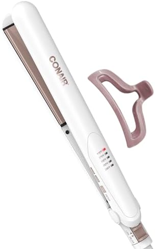 Conair Hair Straightener, Double Ceramic, 1" Extra-Long Plates by conair