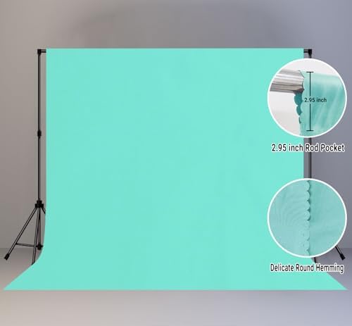 Turquoise Photography Backdrop for Photoshoot, Fabric 10x10ft - Image 2
