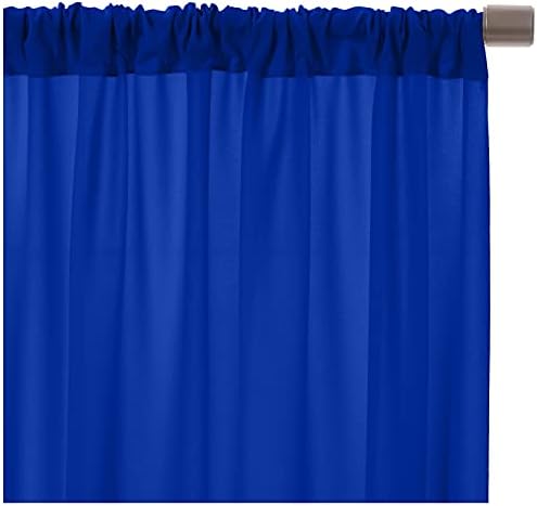 AK TRADING CO. 10 feet x 10 feet Polyester Backdrop Drapes Curtains Panels with Rod Pockets - Wedding Ceremony Party Home Window Decorations - Royal Blue (DRAPE-5x10-ROYAL) - Image 4