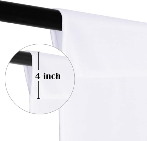 Sugargirl 10X10FT White Backdrop Background for Photography, Photo Backdrop White Screen Photo Booth Backdrop for Photoshoot Party Video(1 Panel) - Image 6