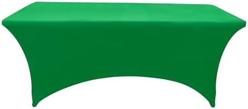 2-Pack 8ft Spandex Table Covers for Rectangle Folding Tables - Washable Elastic Tablecloth - Ultimate Fitted Table Protector for Birthday Parties, Trade Shows, Banquet - Image 7