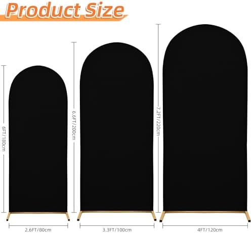 7.2FT Wedding Arch Cover – Stretchy Spandex Fabric Backdrop for Arch Stand - Image 3