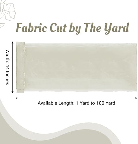15 Yard Organza Fabric 44" Wide for Wedding Event Décor - Ivory - Image 2