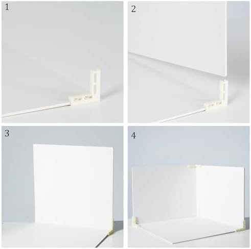 3 PCS Board Photo Backdrop, 15.8x11.8 Inch Waterproof Photography Backdrop Boards with 3 PCS Bracket for Flat Lay, Product Photography Background (White 3) - Image 6
