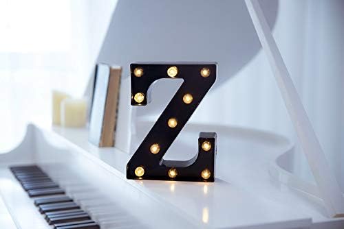 Foaky Black LED Marquee Number Lights Sign Light Up Marquee Number Lights Sign for Night Light Wedding Birthday Party Battery Powered Christmas Lamp Home Bar Decoration - Image 2