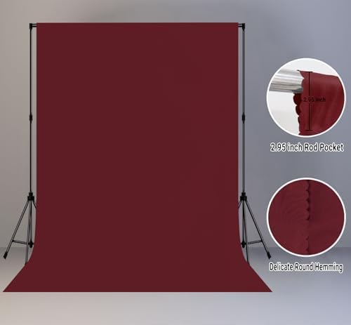 Burgundy Photography Backdrop for Photoshoot, Fabric 10x20ft - Image 6