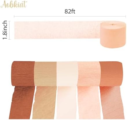 AOBKIAT Fall Party Streamers Decorations for Baby Shower,Crepe Paper - Image 5