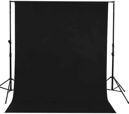 Kate 8ft×10ft Black Photography Backdrop for Studio Portraits and Video by KateBackdropforPhotography