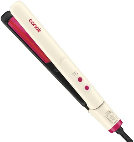 Conair InfinitiPRO Flat Iron, Infrared Hair Straightener, Anti-Frizz, 1” by conair