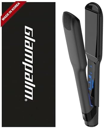 GLAMPALM GlamMuse Wide 1.5" All-Ceramic | Korea's No.1 Hair Straightener by Glampalm