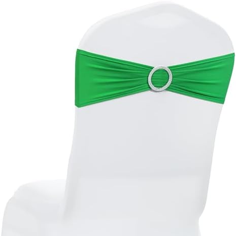 Pack of 150 Spandex Chair Sashes for Wedding Party & Event – Light Green by MDS
