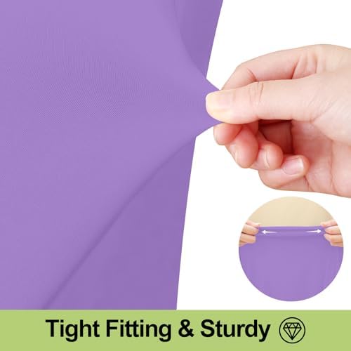Smiry 2 Pack Spandex Elastic Fitted Table Cloth Skirt for 6FT Table - Image 3