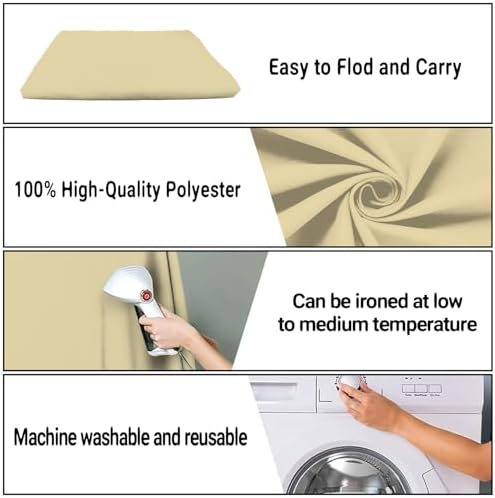 Tan Photography Backdrop for Photoshoot, Fabric 6x9ft - Image 7