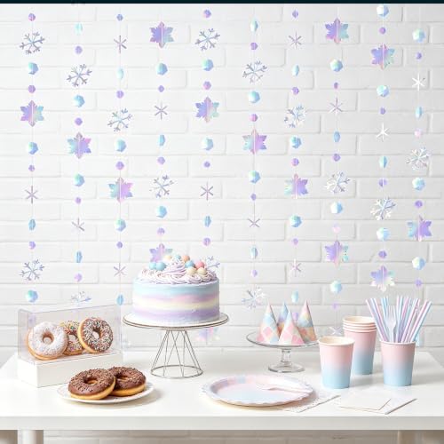Winter Wonderland Snowflake Garland Decorations for Frozen Party Decor - Image 6