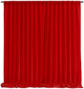 Red Backdrop Curtains 10ftx10ft Christmas Polyester Photo Drapes by SoarDream